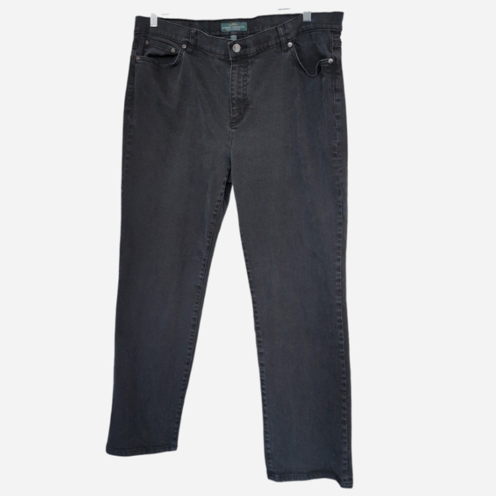 Ralph Lauren Dark Wash Straight Leg Jeans 18W Denim